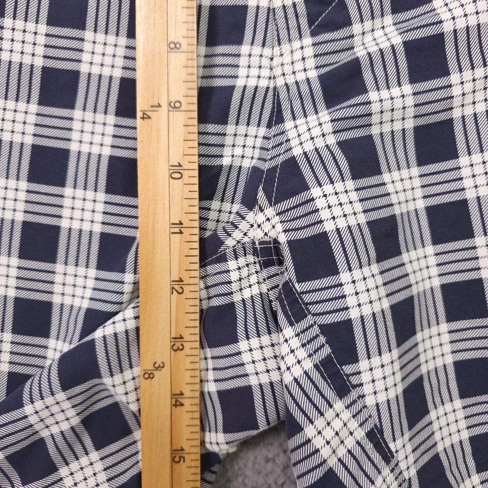 Patagonia Minimalist Wavefarer Board Shorts Men 36 Blue Plaid Swim Trunks Beach